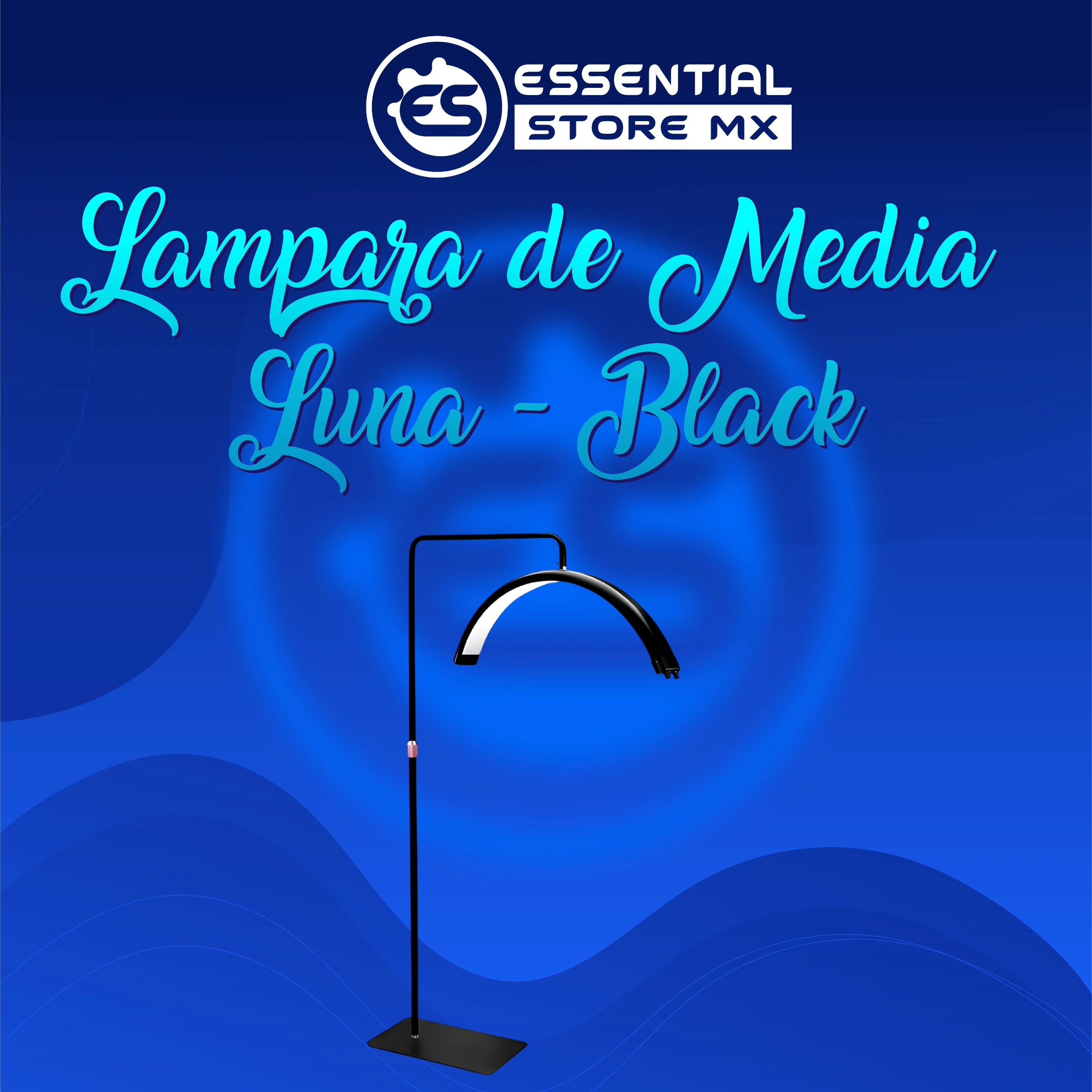 Lámpara de Media Luna - Black