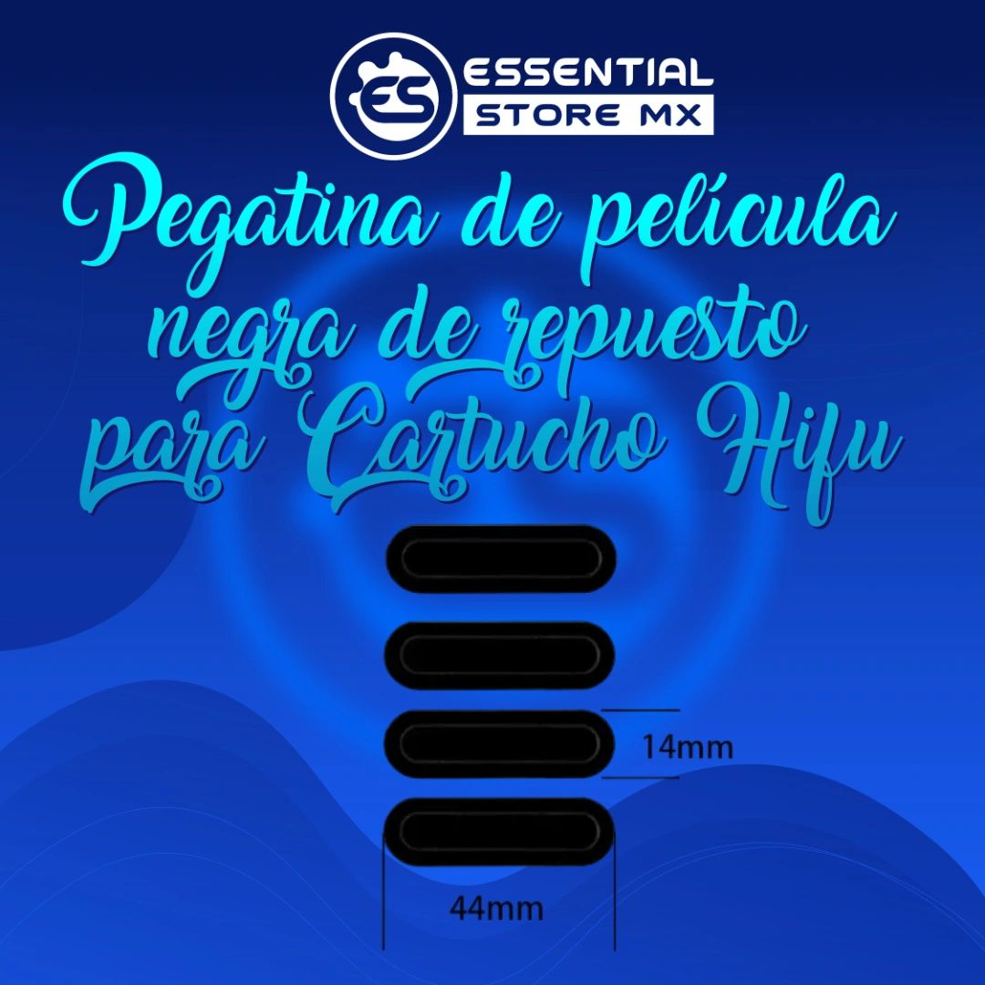 Pegatina de Película Negra de Repuesto para Cartucho HIFU (4 Pegatinas)