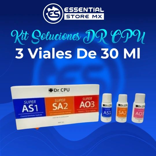 Kit Soluciones para Hydrafaciales Marca DR CPU