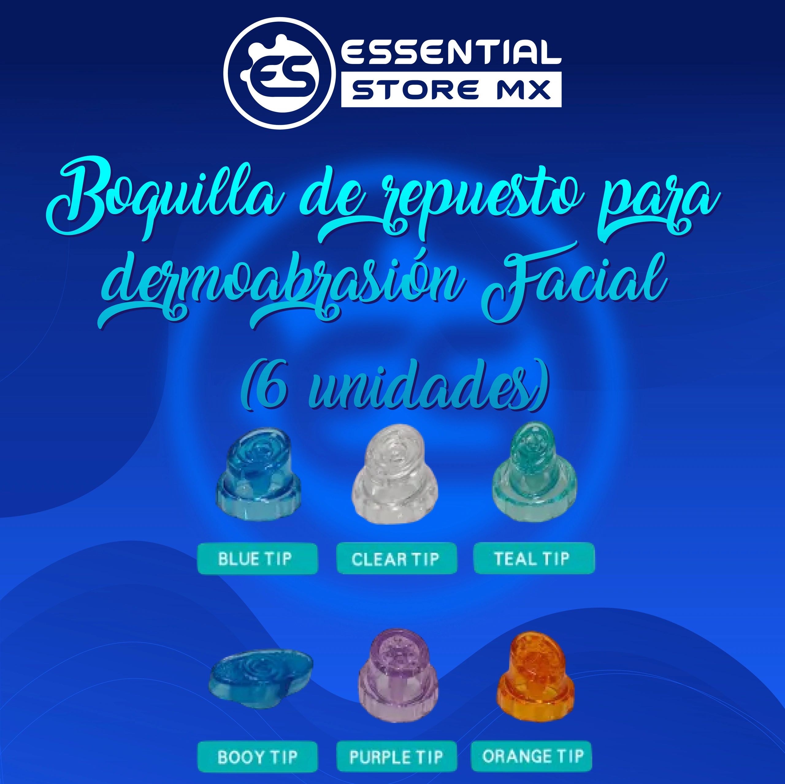 Boquilla de Repuesto para Dermoabrasión Facial (6 Piezas)